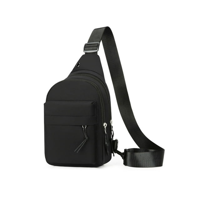 Sangle de Sac Bandoulière Sac d'Épaule avec Prise pour Écouteurs, Sac à Dos Bandoulière, Sac à Dos de Randonnée, Sac Poitrine Bandoulière Polyvalent Sac à Dos pour la Randonnée