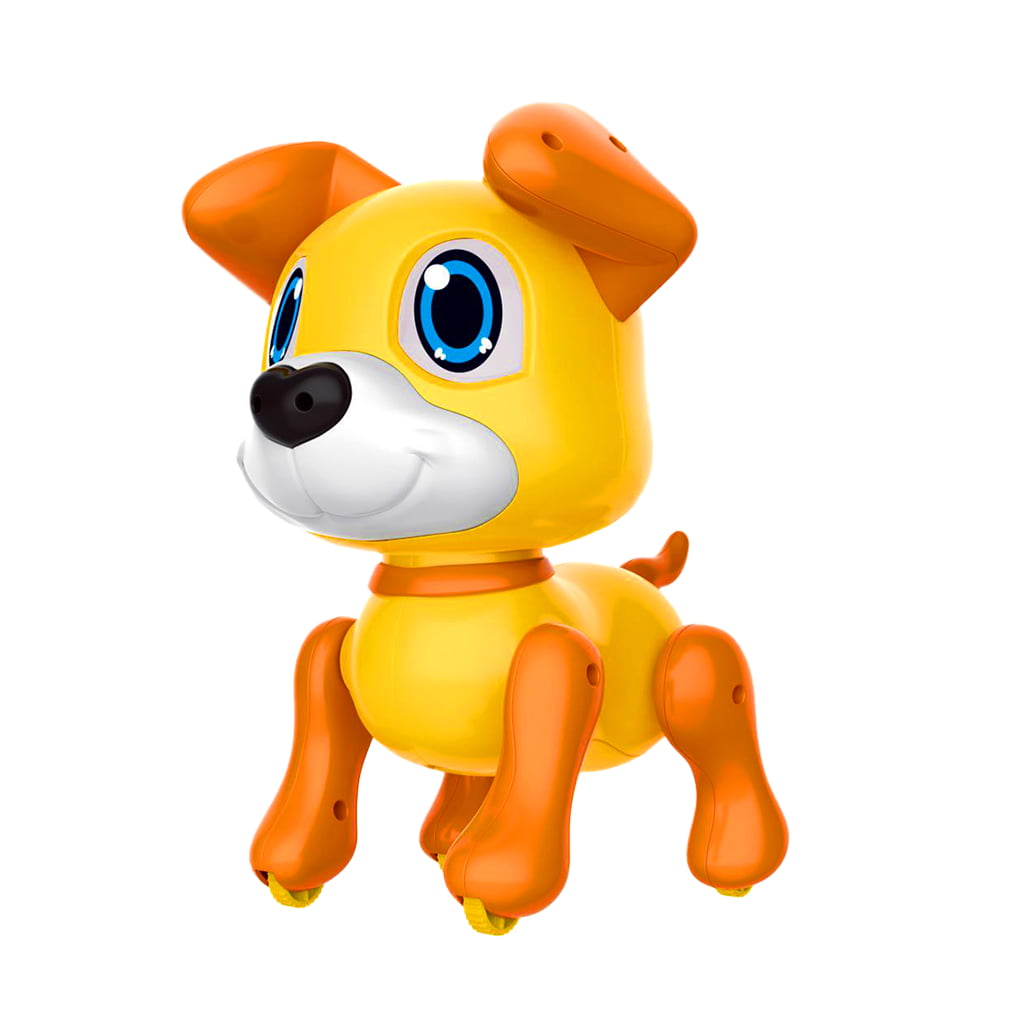 TureClos Dog Toy Children Smart Pet Robot Puppy Gesture Sensor Obstacle  Avoidance Battery Robot Dog, Yellow 