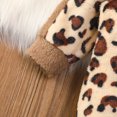 thumbnail image 6 of Toddler Boys Girls Fleece Hooded Leopard Jumpsuit Plush Cute Bear Ears Romper Cosplay One-Piece Long Sleeve Warm Onesies, 6 of 7