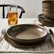 Better Homes and Gardens Banks Brown 10.25-Inch Stoneware Dinner Plate