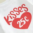 thumbnail image 6 of Bagilaanoe Newborn Baby Girl Valentine's Day Romper Sweatshirt Long Sleeve Bodysuits Letter Print Pullover 3M 6M 12M 18M Infant Casual Tee Tops, 6 of 8