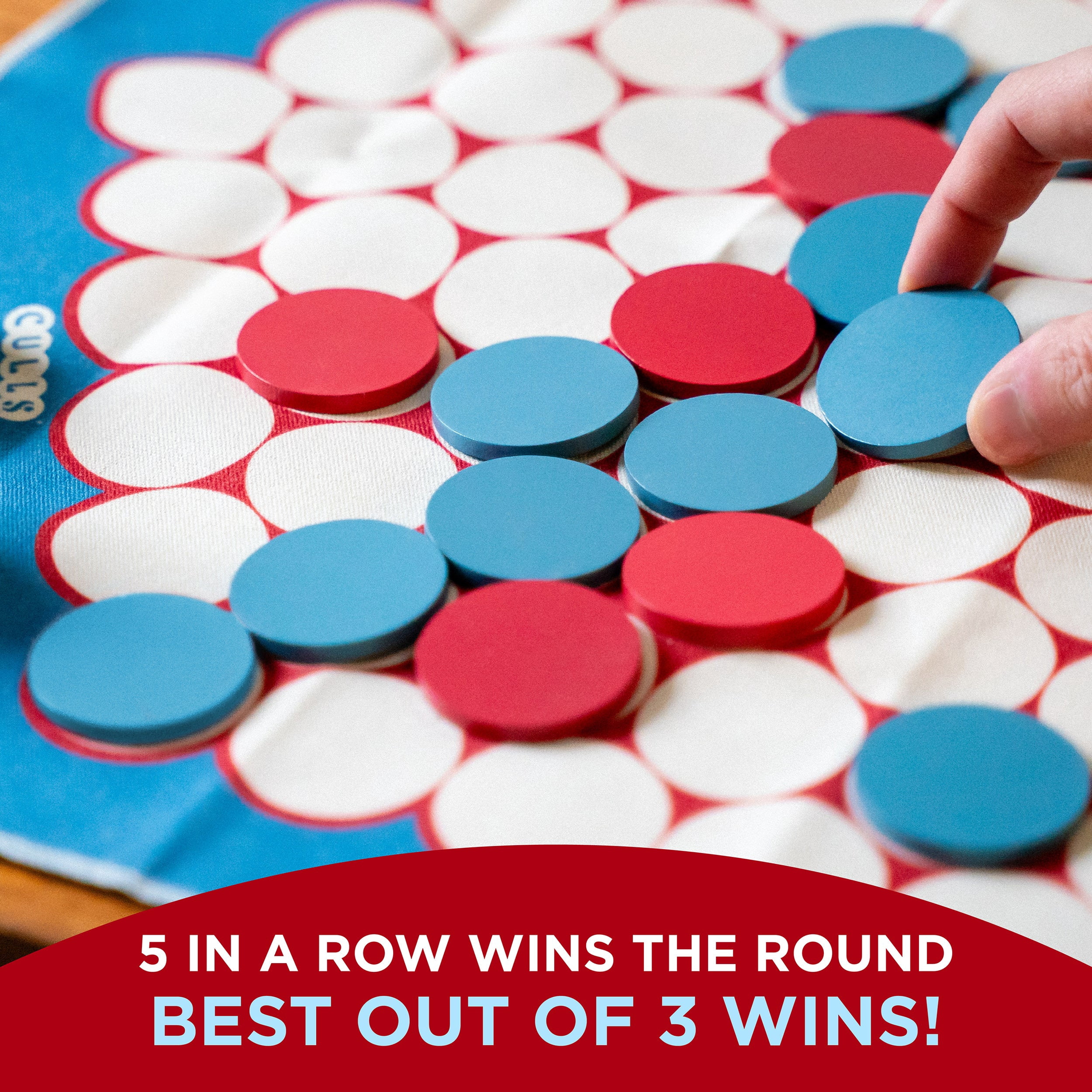 CULLS®, Abstract Strategy Board Game, Smarter Than Checkers and More Fun Than Chess, A Travel Friendly Quick Thinking Tactics Game by The Op Games
