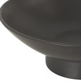 thumbnail image 5 of DecMode 16" Round Wide Black Ceramic Decorative Bowl with Elevated Base, 5 of 13
