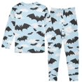 thumbnail image 2 of joogoo Bat and Cloud 2 Piece Long Sleeve Tee and Pants Cotton Pajama Set 4T, 2 of 7