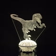 thumbnail image 4 of Luz nocturna LED 3D de Jurassic Parks, dinosaurios que cambian de color, 4 of 5