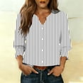thumbnail image 1 of Ounisa Womens 3/4 Sleeve Cardigan V Neck Printed Button Down Spring Summer Fall Casual Stylish Tops S-2XL, 1 of 6