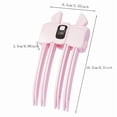 thumbnail image 3 of Voglyf Wireless Heated Volumizing Root Lift Clip Comb with LCD Display, Rechargeable Hair Root Fluffy Curling Clip for Instant Volume, Create Natural‑Looking Root Lift Hairstyle Hair,Pink, 3 of 5