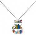 thumbnail image 5 of Cat Necklace with Books Book Themed Cat Necklace, 5 of 5