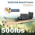thumbnail image 4 of Lilypelle Pilates Reformer Machine Equipment with Spring for Home Workout,Foldable Reformer Pilates for Beginner ,300lbs load-bearing, 4 of 8