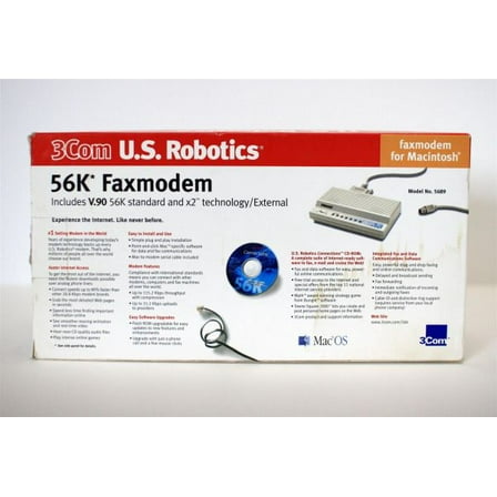 56k external modem for mac,orb, serial cable