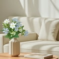 thumbnail image 2 of hulanddfd Artificial Daisies Flowers Realistic Silk Daisies Wildflowers Faux Greenerys Plants Stems Filler for Home Decor Floral Arrangements, Blue, 2 of 6