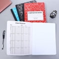 thumbnail image 4 of HLONK Carnets de Composition 9.44*7.87 Po Carnet Ligné Grand Carnets de Composition 100 Feuilles par Comp Livre Carnet Grand Papiers Reliure Couvée Couverture Marbre Rouge, 4 of 9