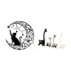 thumbnail image 5 of Escultura de gato iluminado por y jirafa de cerámica como centro de mesa para escritorio moderno, oficina, estantería, dormitorio, arte de par, 5 of 8
