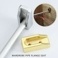 thumbnail image 1 of 2x Bracket Clothes Hanging Rod Holder Clothes Rail Support Closet Hang Support, 1 of 9