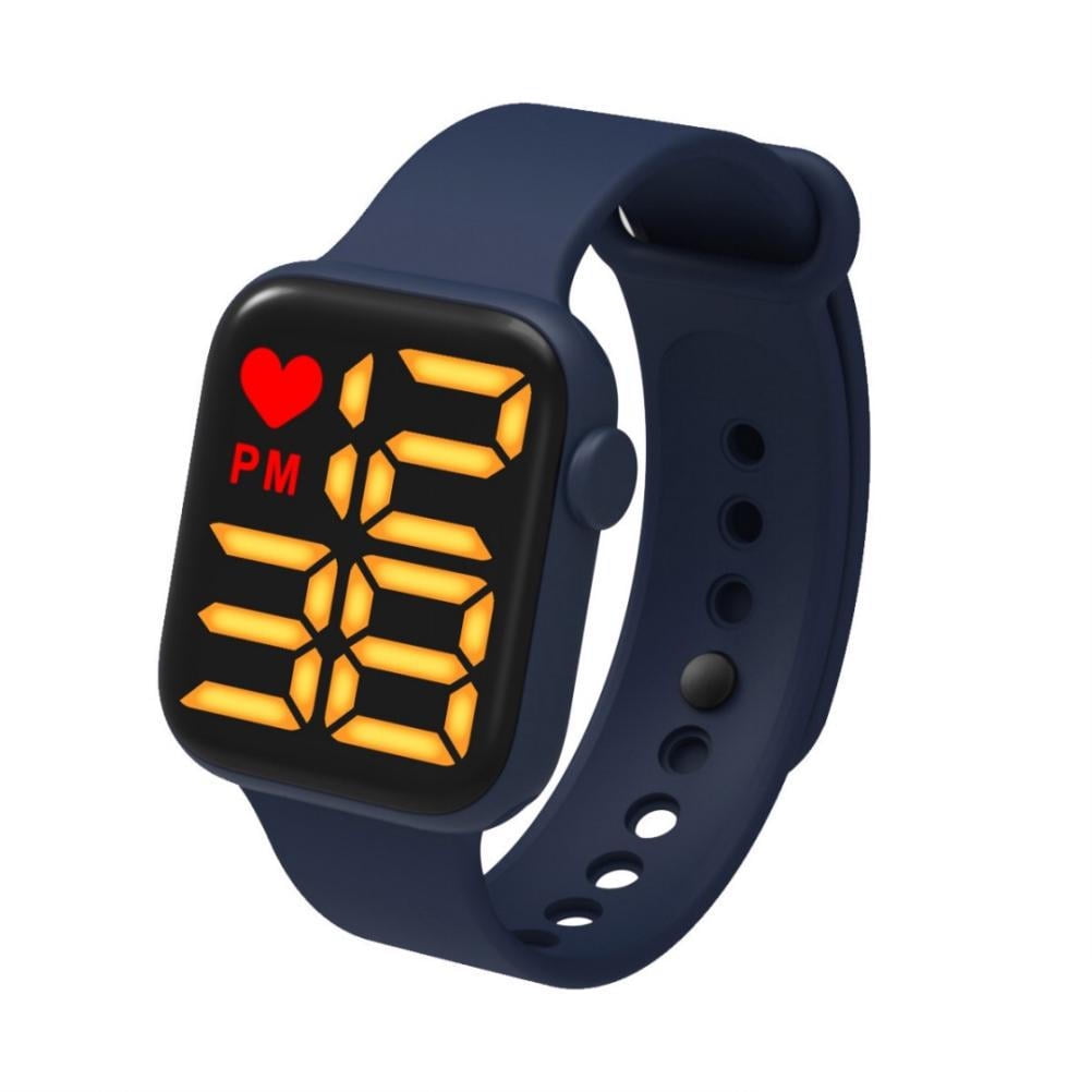 LED Digital Sports Watch Children s Electronic Watch Waterproof