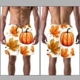 thumbnail image 3 of luoweisi Men's Beach Shorts Quick Dry Swim Trunks with Mesh Lining Maple Leaf Pumpkin 2XL, 3 of 5