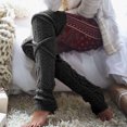 thumbnail image 3 of Women's Cable Knitted Thigh High Socks Extra Long Boot Socks Over Knee Leg Warmers Soft Winter Knit Stockings(Dark Gray), 3 of 4