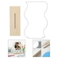 thumbnail image 4 of Espejo de maquillaje acrílico irregular, espejo de mesa, tocador, base de madera para dormitorio. A, 4 of 9