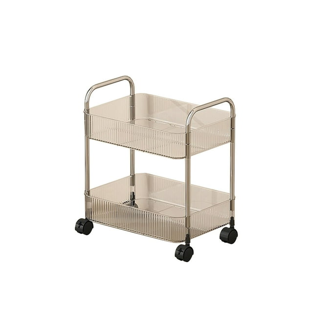 Estante Carrito de almacenamiento rodante de 3 niveles con ruedas,organizador de plástico multicolor para cocina,baño,oficina y sala de estar (1 pieza) Rkxzt