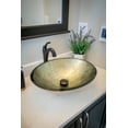 thumbnail image 4 of Eden Bath EB-GS76 18.75 in. Foil Oval Glass Vessel Sink, Champagne, 4 of 8