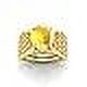 thumbnail image 2 of 5.25 Ratti 5.00 Carat Unheated Untreatet A+ Quality Natural Yellow Sapphire Pukhraj Gemstone Gold Plated Ring For Women'S And Men'S (Lab Certified)-B0CTX7, 2 of 4