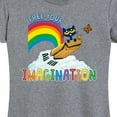 thumbnail image 3 of Pete The Cat - Flying Box Free Your Imagination - Women's Short Sleeve Graphic T-Shirt, 3 of 6
