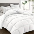 thumbnail image 3 of 1pc Ultra-Light Solid Color Square Comforter - All Season Down Alternative Bedding for Bedroom/Guest Room, 3 of 4