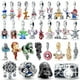 thumbnail image 2 of Disney 925 Sterling Silver Spider Man Star Wars Mickey Charms Bead Fit Pandora 925 Original Bracelet For Birthday Jewelry Making Gao Jinjia LED, 2 of 2