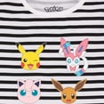 thumbnail image 3 of Pokemon Girls Striped T-Shirt, 3 of 4