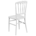 thumbnail image 6 of Flash Furniture 2 Pack HERCULES Series White Resin Stacking Napoleon Chair, 6 of 9