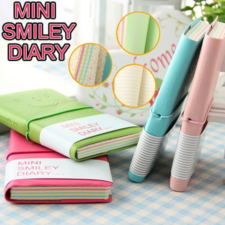 Notebook Fashionable Notepads with Faux Leather Cover Diary Office