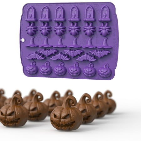 

HANXIULIN Halloween Baking Shapes Soft Elastic Silicone Diy Jelly Fondant Baking Heat Resistance Cold Resistance Creative Kitchen Accessories Halloween Decor Clearance Sale!