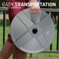 thumbnail image 4 of US Weight Durable 50 Pound Umbrella Base Designed to be Used with a Patio Table (Grey), 4 of 7