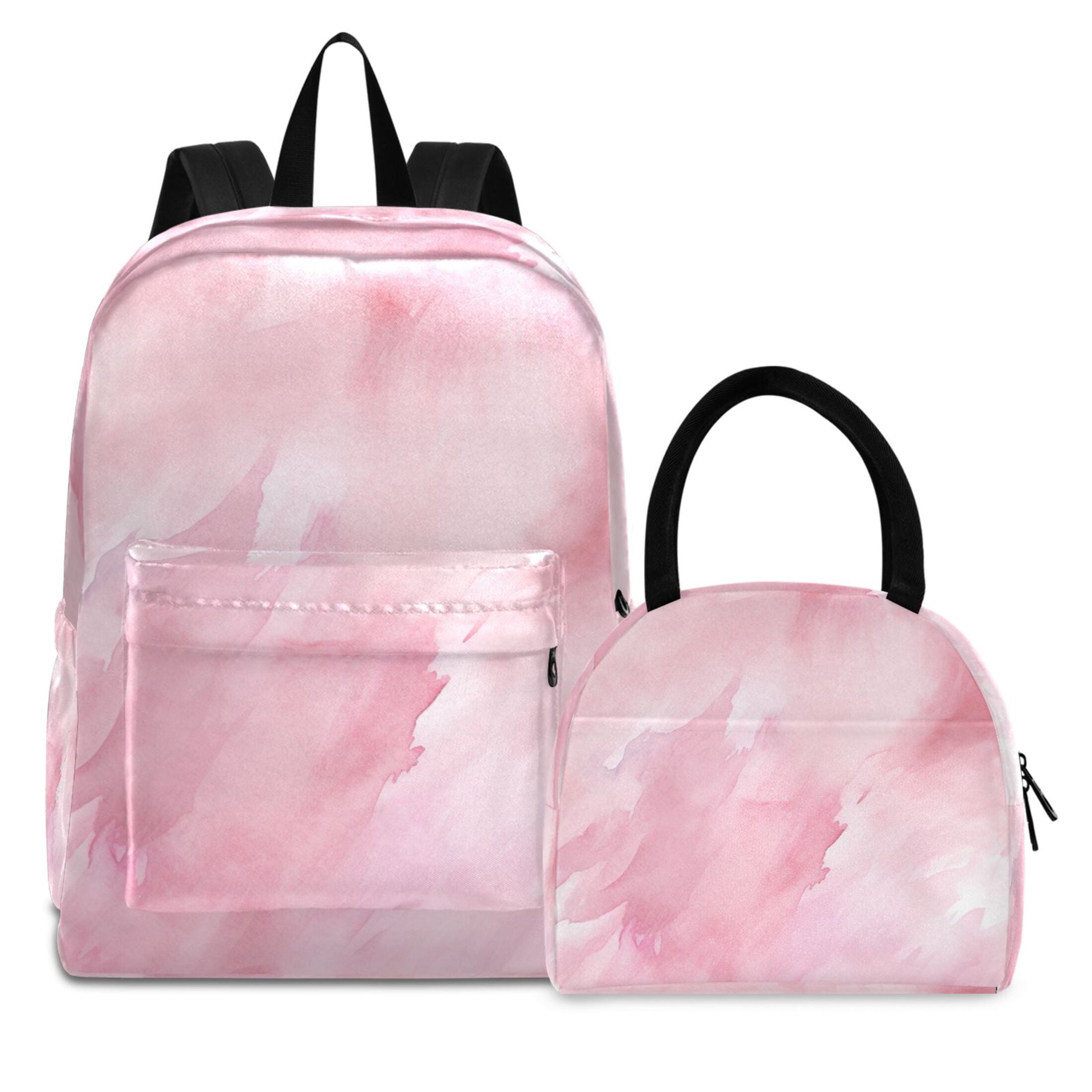 ZPINXIGN Axolotl Backpack Set For Girls | 3-Piece School Bookbag With Lunch Box & Pencil Case | Ages 6-8 - View #2