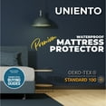 thumbnail image 2 of UNIENTO Mattress Protector Fitted - College Dorm Room, New Home, First Apartment Essentials - Cotton, Waterproof Mattress Cover Protector and Encasement, 2 of 6