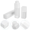 thumbnail image 4 of 3Pcs Sample Lotion Vacuum Bottle Press Type Toiletries Dividing Bottle White, 4 of 9