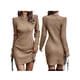 thumbnail image 5 of Txlixc Vestido de punto femenino, mini vestido de manga larga Txlixc moda, 5 of 6