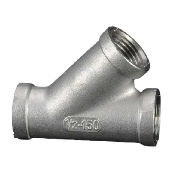BYNNIX Stainless Steel Tube Pipe Fittings Y Shaped Tees 45 Degree Joint for Water Systems Kitchen Garden Irrigation