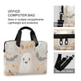 thumbnail image 4 of FORMRS 16" Laptop Bag Carrying Sleeve Case with Handle Travel Shoulder Briefcase, Halloween Ghosts, 4 of 8