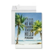 Koyal Wholesale Funny Jumbo Retirement Card With Envelope, Hi Ho Off To Work No Mo Goodby Tension Hello Pension