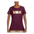thumbnail image 2 of Wild Bobby, Mom Daisy Mother's Day Womens Graphic Tee, Maroon, Small, 2 of 6