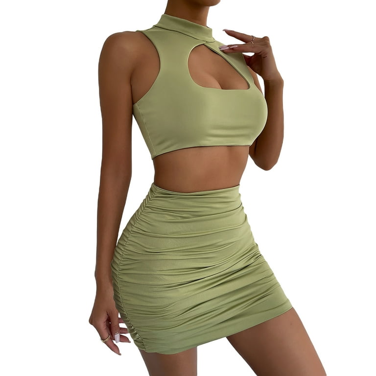 Tie dye tube skirt cheap set