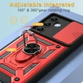thumbnail image 6 of Elegant Choise Case with Slide Camera Lens Cover and Stand for Samsung Galaxy A55 5G, Red, 6 of 15
