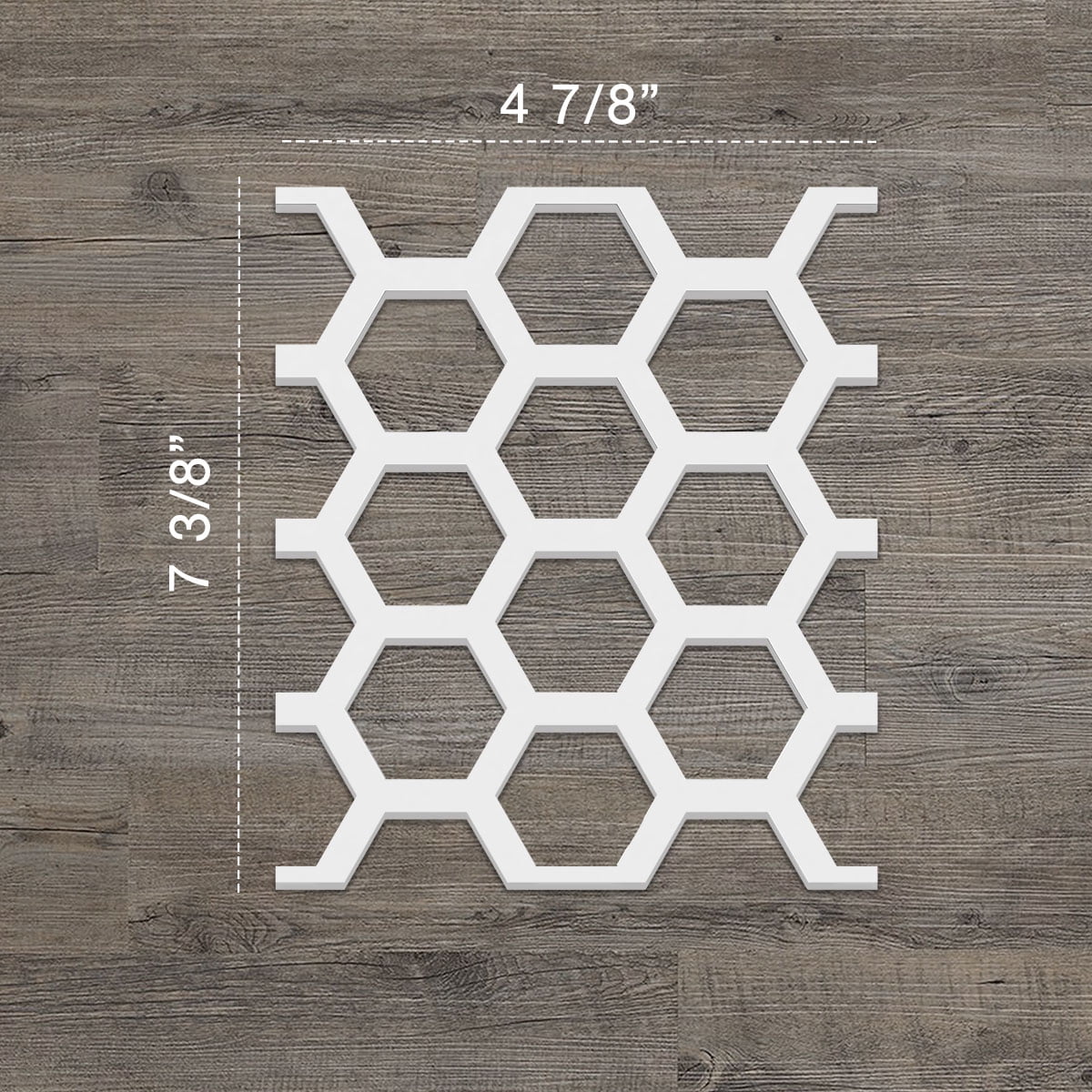 Ekena Millwork 4 7/8"W x 7 3/8"H x 3/8"T Extra Small Westmore Decorative Fretwork Wall Panels in Architectural Grade PVC