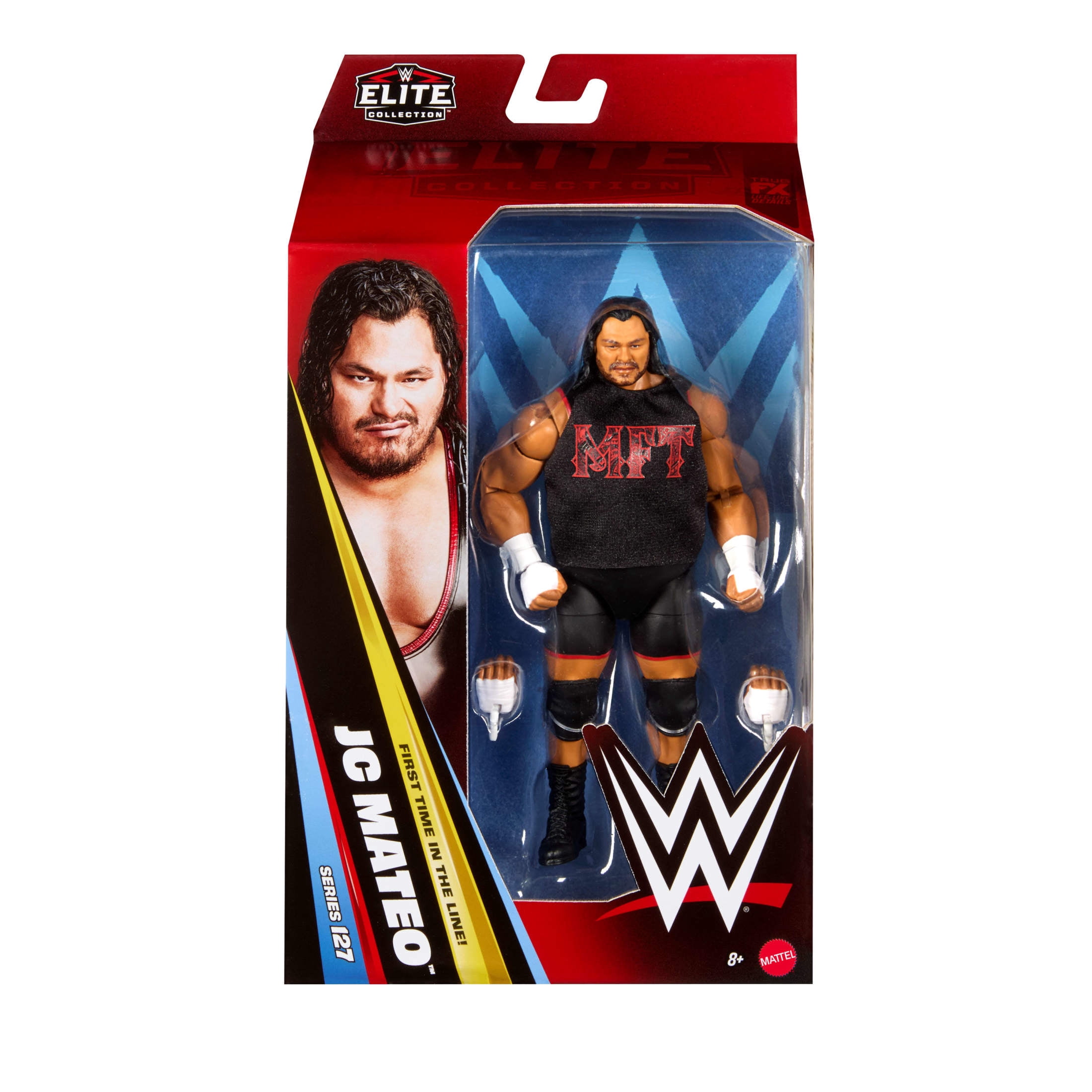 WWE JC Mateo Action Figure, Series #127, 6-inch Collectible with Articulation & Accessories