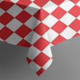 thumbnail image 4 of Red and White Checkered Pattern Rectangle Tablecloth 60"x102",Waterproof Polyester Rectangle Table Cloth, Wipeable Spillproof Polyester Tablecloth for Dining, Camping, Indoor and Outdoor, 4 of 6