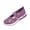 Purple, variant on HAOTAGS Women's Plus Size Mesh Flats – Soft Sole Breathable Embroidered Summer Casual Shoes f Black Size 9.5