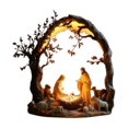 thumbnail image 2 of Decoración del hogar, decoración de habitaciones, decoración de paredes bajo el árbol, cordero recién nacido, decoración de escritorio acrílica 2D, regalo navideño, decoraciones de Jesús, 2 of 6