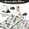 thumbnail image 3 of Pioneer Flower Floral Print Pattern Toddler Nap Mat for Teens Preschool Daycare, Teens Sleeping Mat Bag, Toddler Sleeping Bag with Pillow, 3 of 6