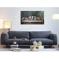 thumbnail image 2 of HFDF the Last Supper Canvas Wall Art Decor Famous Painting Print Long Pictures Poster Canvas Art for Living Room Bedroom Office Dinning Room 10x8inch Framed, 2 of 6